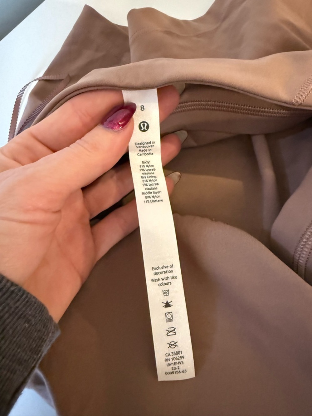 Lululemon Align Halter Tank Twilight Rose Brown Size 8 - Picture 9 of 9